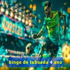 bingo de tabuada 4 ano